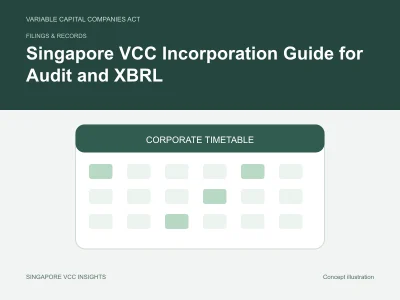 Filings & records illustration for Singapore VCC Incorporation Guide for Audit and XBRL