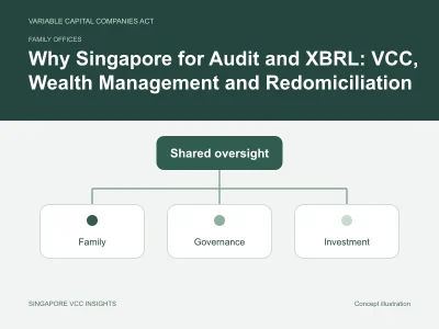 Family offices illustration for Why Singapore for Audit and XBRL: VCC, Wealth Management and Redomiciliation