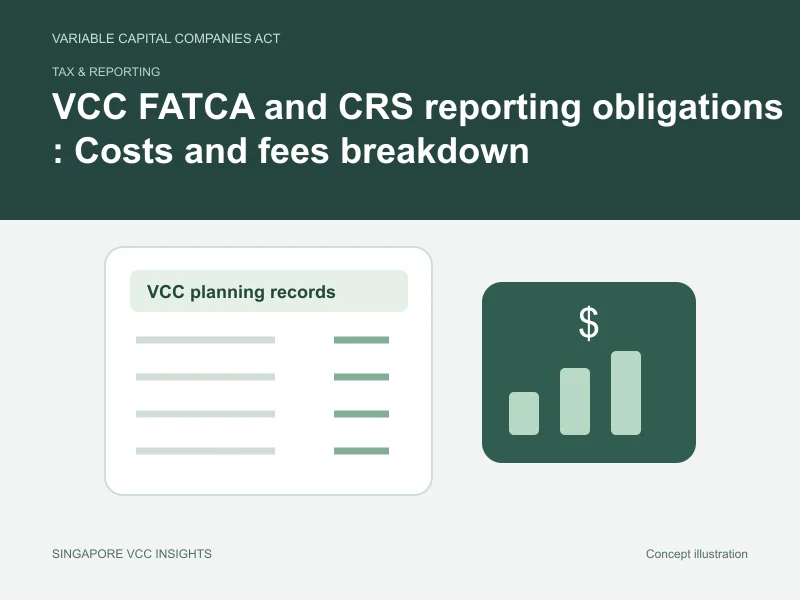 Tax & reporting illustration for VCC FATCA and CRS reporting obligations