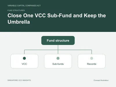 Fund structures illustration for Close One VCC Sub-Fund and Keep the Umbrella