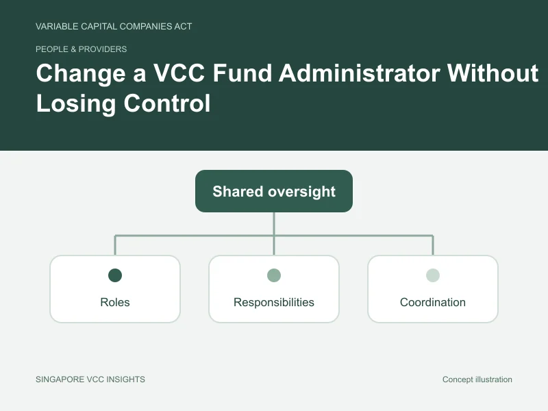 People & providers illustration for Change a VCC Fund Administrator Without Losing Control