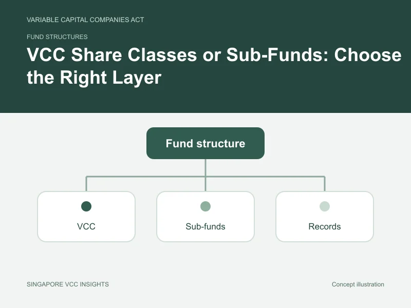 Fund structures illustration for VCC Share Classes or Sub-Funds: Choose the Right Layer