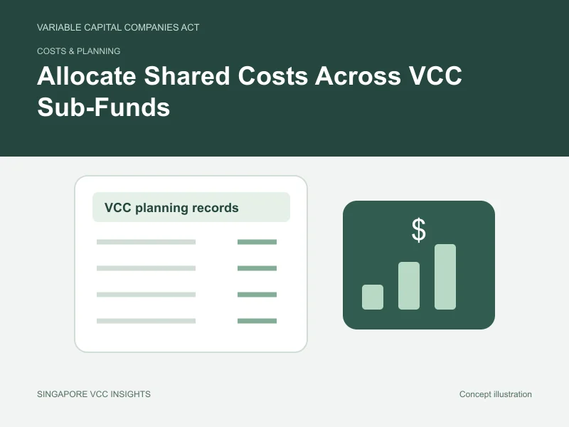 Costs & planning illustration for Allocate Shared Costs Across VCC Sub-Funds