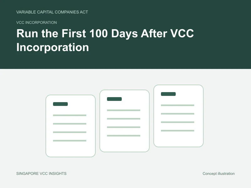 VCC incorporation illustration for Run the First 100 Days After VCC Incorporation
