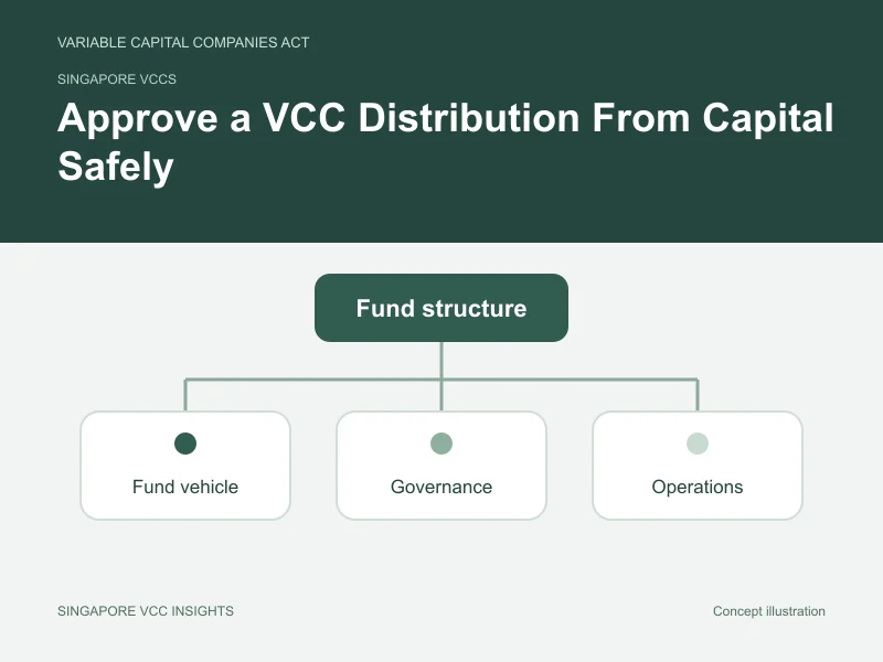 Singapore VCCs illustration for Approve a VCC Distribution From Capital Safely