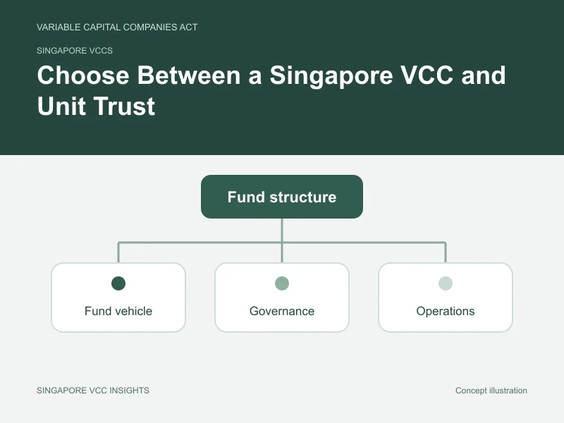 Singapore VCCs illustration for Choose Between a Singapore VCC and Unit Trust