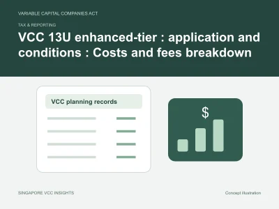 Tax & reporting illustration for VCC 13U enhanced-tier : application and conditions