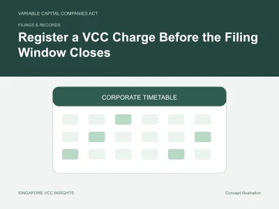 Filings & records illustration for Register a VCC Charge Before the Filing Window Closes
