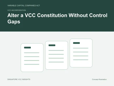 VCC incorporation illustration for Alter a VCC Constitution Without Control Gaps