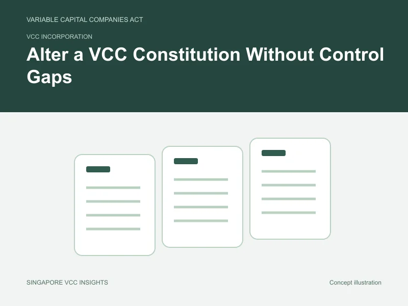VCC incorporation illustration for Alter a VCC Constitution Without Control Gaps