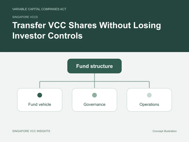 Singapore VCCs illustration for Transfer VCC Shares Without Losing Investor Controls