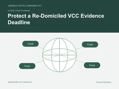 Global fund planning illustration for Protect a Re-Domiciled VCC Evidence Deadline