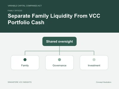 Family offices illustration for Separate Family Liquidity From VCC Portfolio Cash