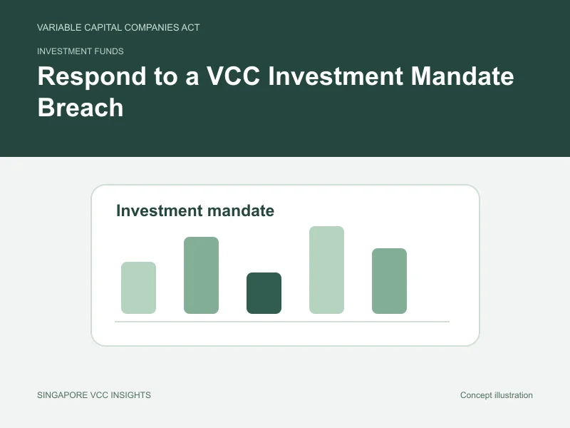 Investment funds illustration for Respond to a VCC Investment Mandate Breach