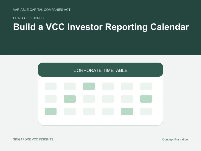 Filings & records illustration for Build a VCC Investor Reporting Calendar