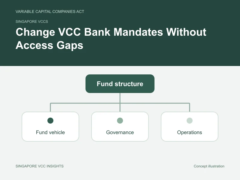 Singapore VCCs illustration for Change VCC Bank Mandates Without Access Gaps