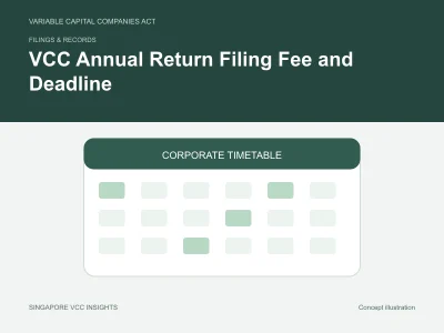 Filings & records illustration for VCC Annual Return Filing Fee and Deadline