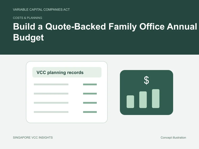 Costs & planning illustration for Build a Quote-Backed Family Office Annual Budget