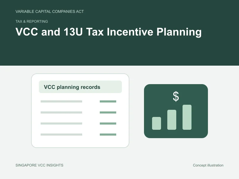 Tax & reporting illustration for VCC and 13U Tax Incentive Planning