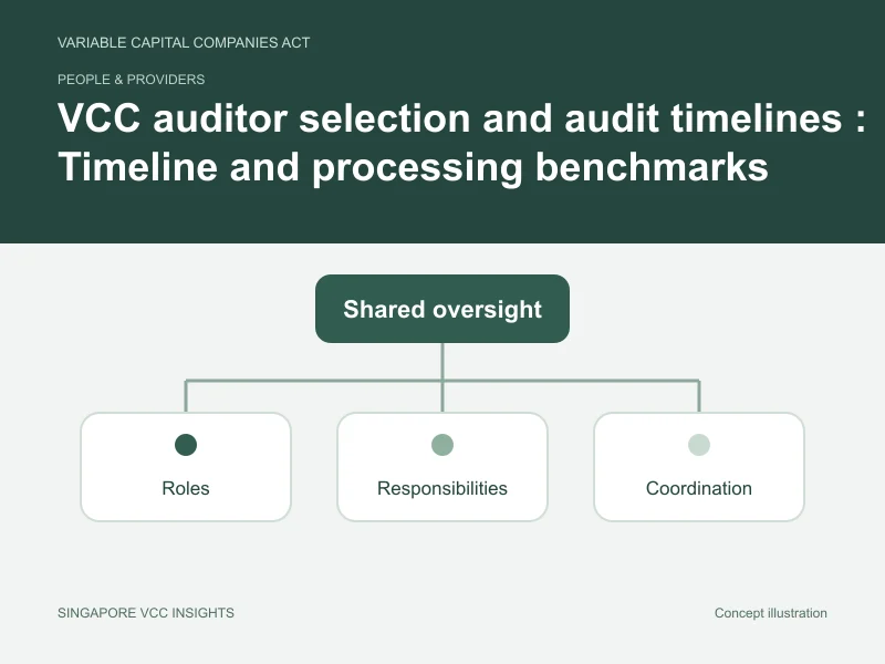 People & providers illustration for VCC auditor selection and audit timelines : Timeline and processing benchmarks