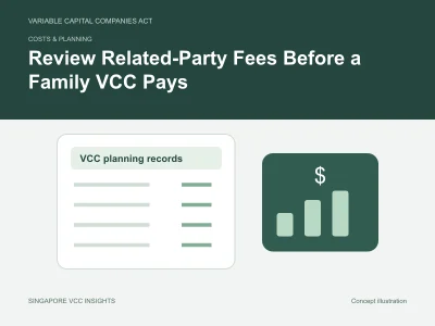 Costs & planning illustration for Review Related-Party Fees Before a Family VCC Pays