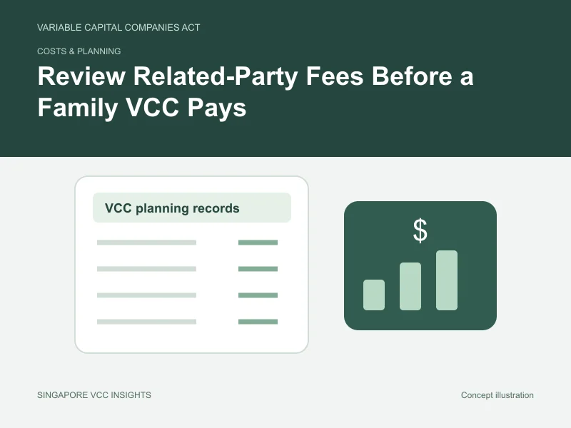 Costs & planning illustration for Review Related-Party Fees Before a Family VCC Pays