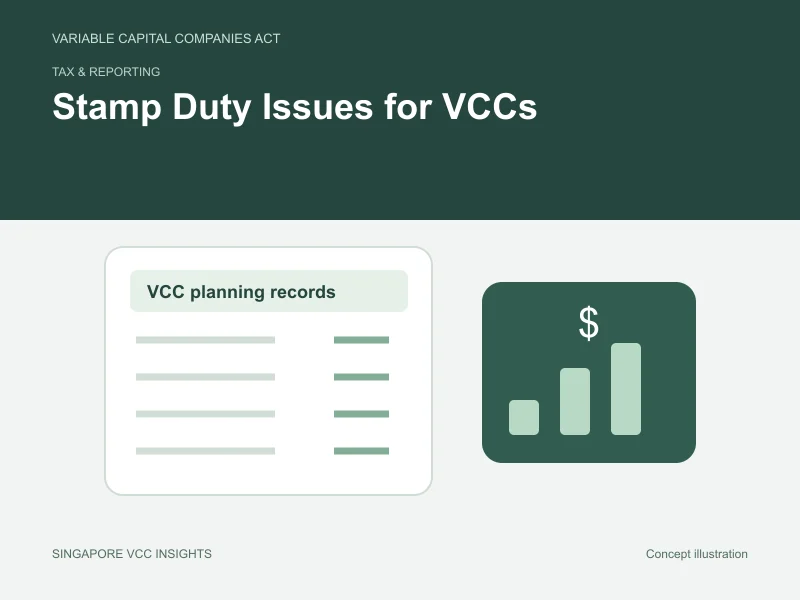 Tax & reporting illustration for Stamp Duty Issues for VCCs