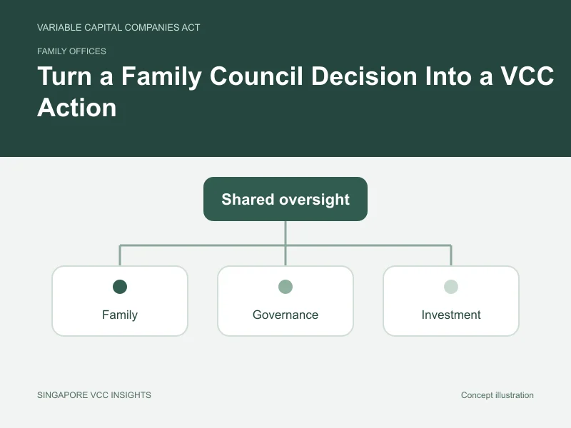 Family offices illustration for Turn a Family Council Decision Into a VCC Action