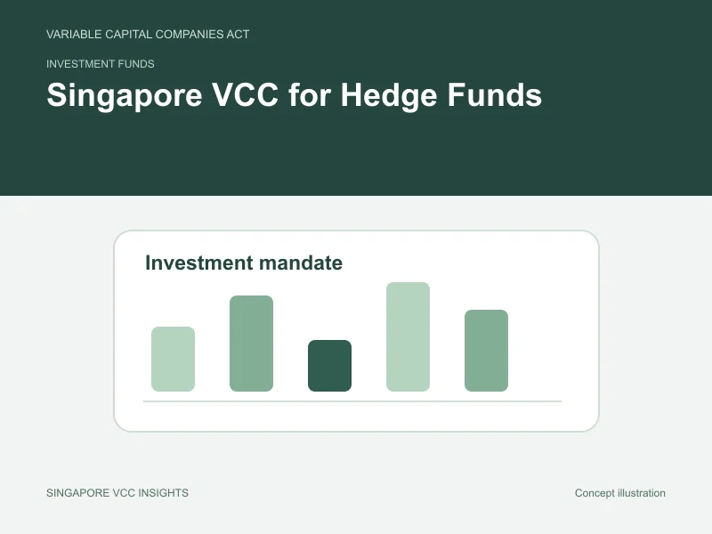 Investment funds illustration for Singapore VCC for Hedge Funds
