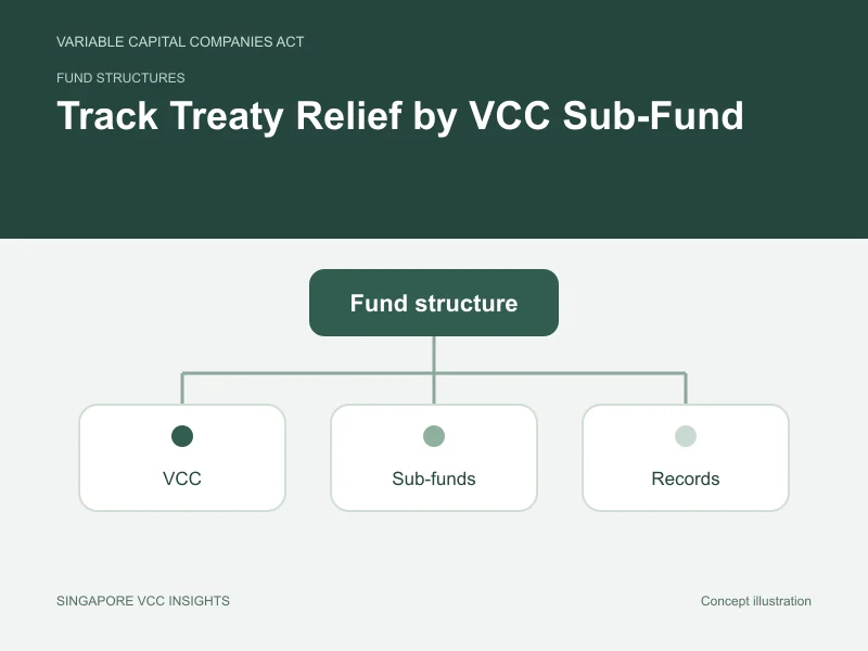 Fund structures illustration for Track Treaty Relief by VCC Sub-Fund