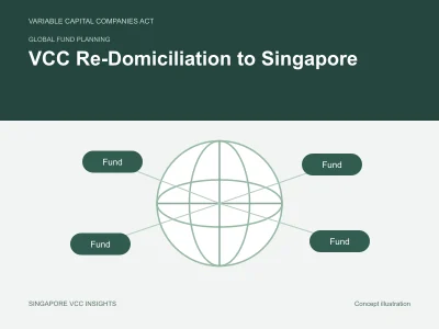 Global fund planning illustration for VCC Re-Domiciliation to Singapore