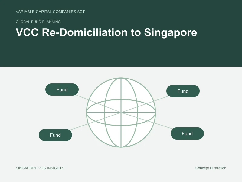 Global fund planning illustration for VCC Re-Domiciliation to Singapore