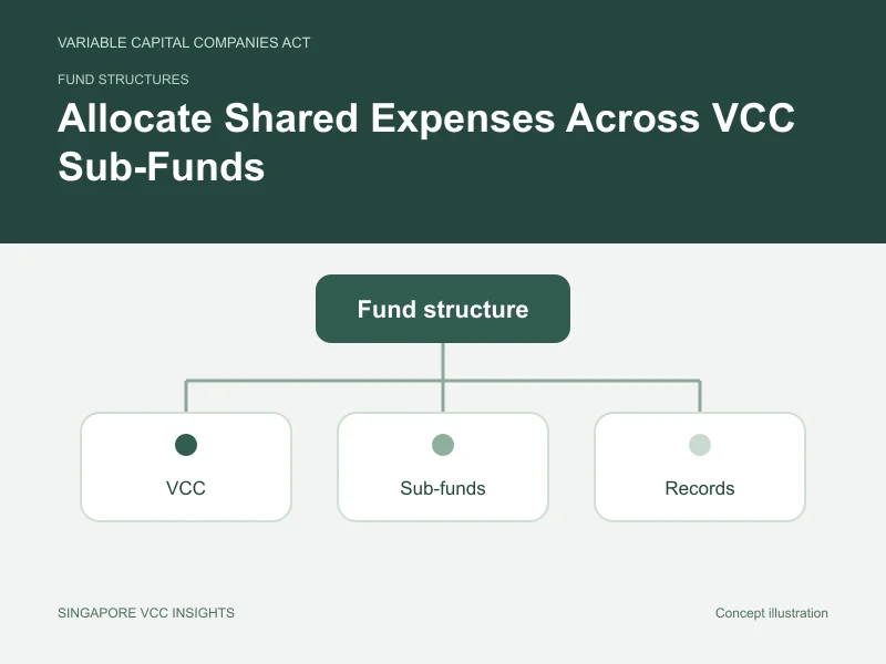 Fund structures illustration for Allocate Shared Expenses Across VCC Sub-Funds