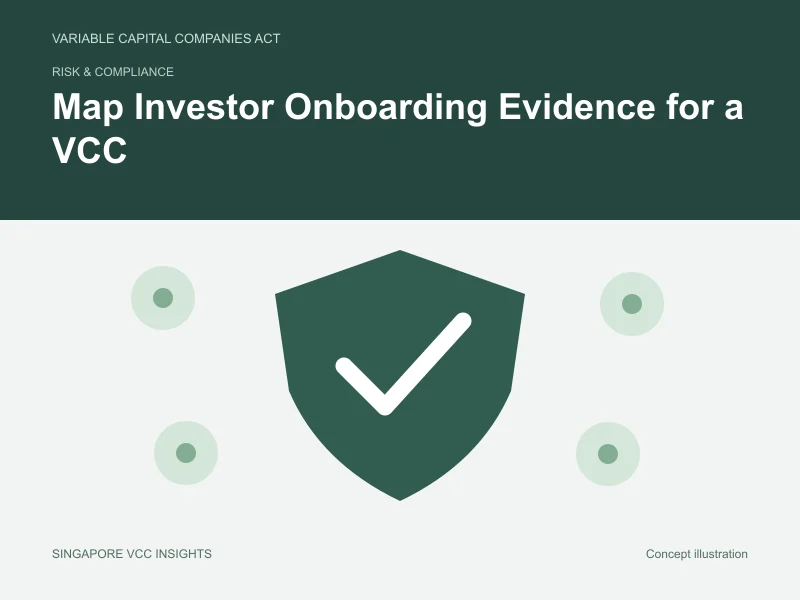 Risk & compliance illustration for Map Investor Onboarding Evidence for a VCC