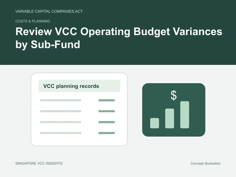 Costs & planning illustration for Review VCC Operating Budget Variances by Sub-Fund