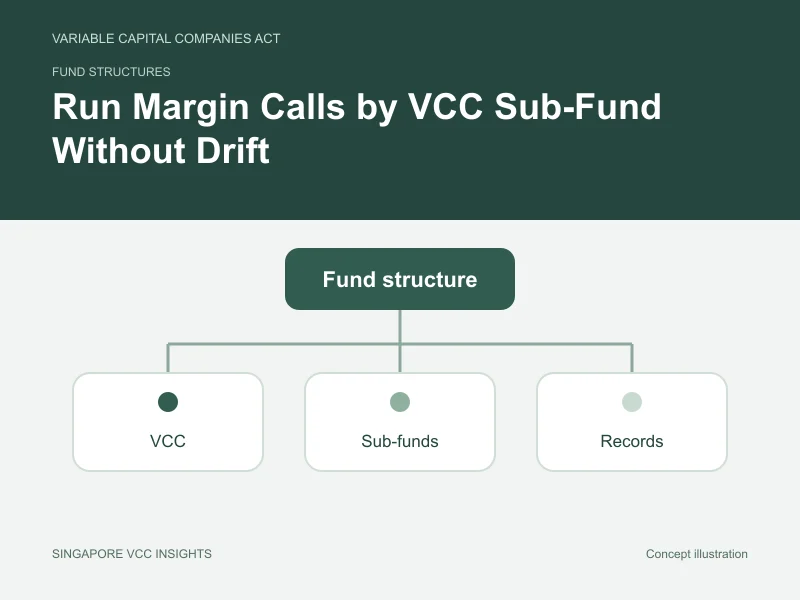 Fund structures illustration for Run Margin Calls by VCC Sub-Fund Without Drift