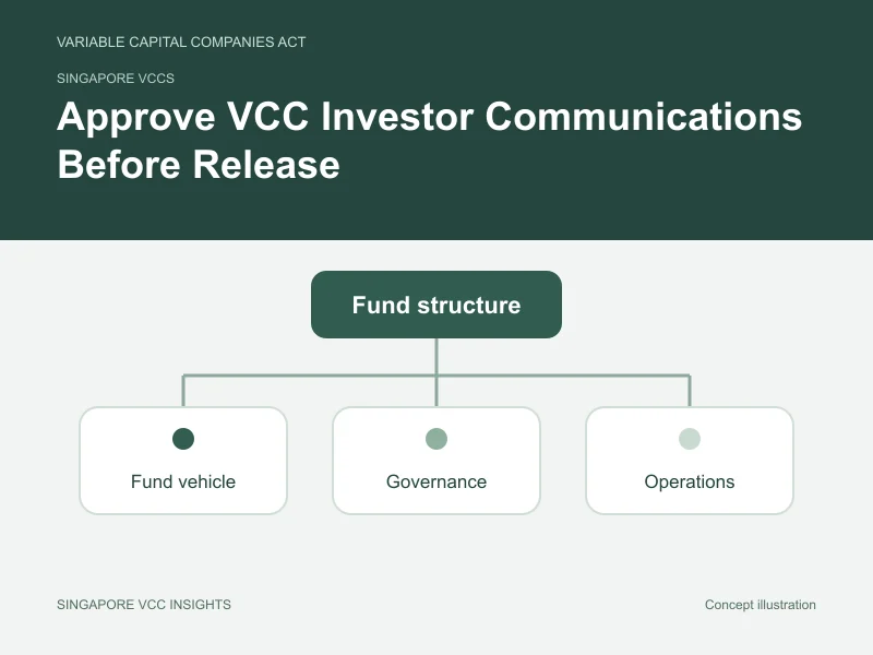 Singapore VCCs illustration for Approve VCC Investor Communications Before Release