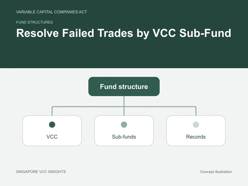 Fund structures illustration for Resolve Failed Trades by VCC Sub-Fund
