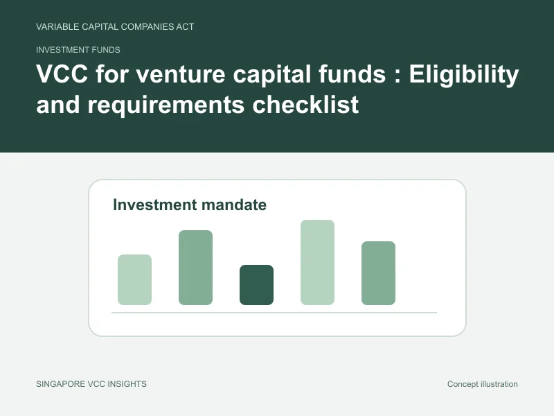 Investment funds illustration for VCC for venture capital funds
