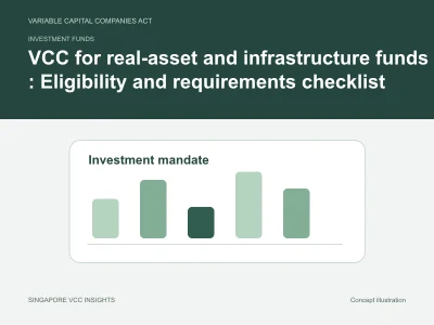 Investment funds illustration for VCC for real-asset and infrastructure funds