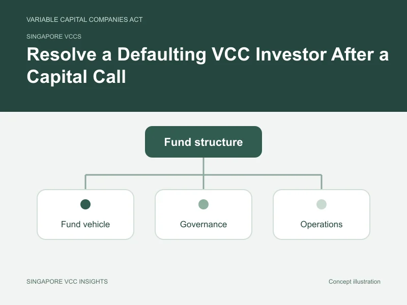 Singapore VCCs illustration for Resolve a Defaulting VCC Investor After a Capital Call