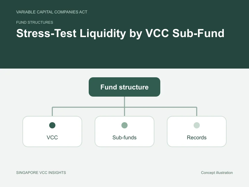 Fund structures illustration for Stress-Test Liquidity by VCC Sub-Fund