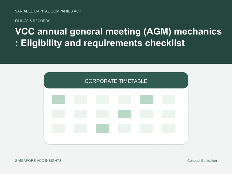 Filings & records illustration for VCC annual general meeting (AGM) mechanics