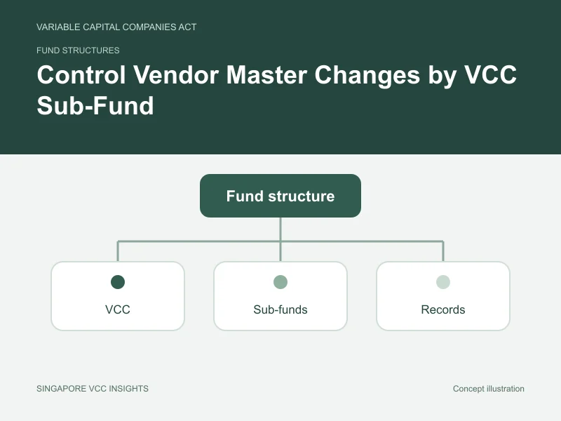 Fund structures illustration for Control Vendor Master Changes by VCC Sub-Fund