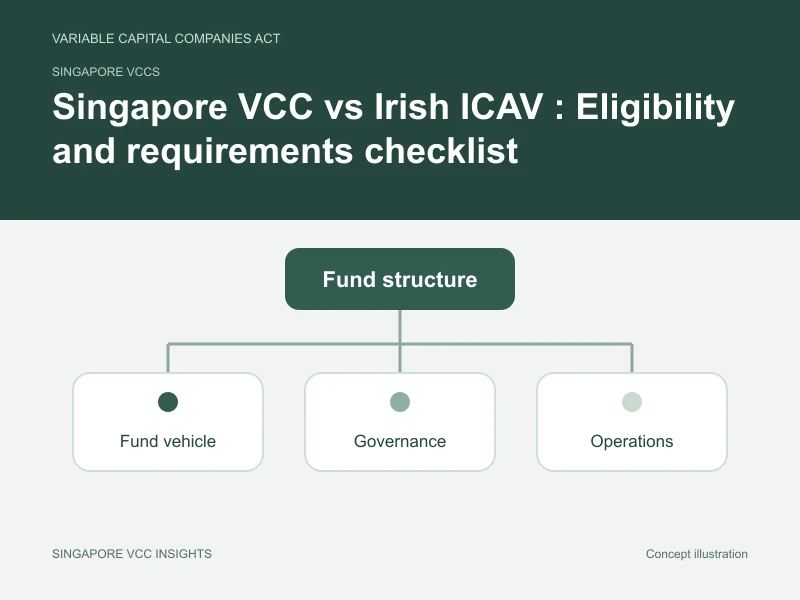 Singapore VCCs illustration for Singapore VCC vs Irish ICAV