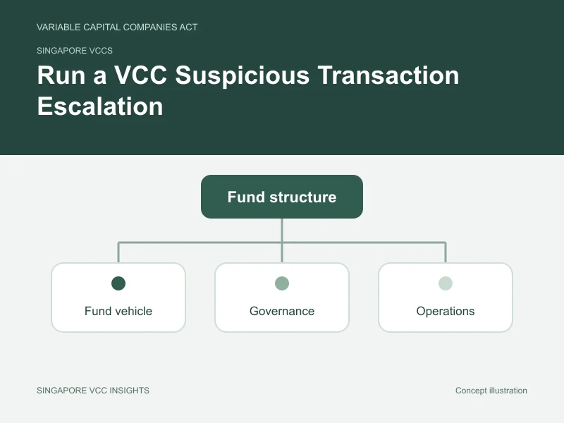 Singapore VCCs illustration for Run a VCC Suspicious Transaction Escalation