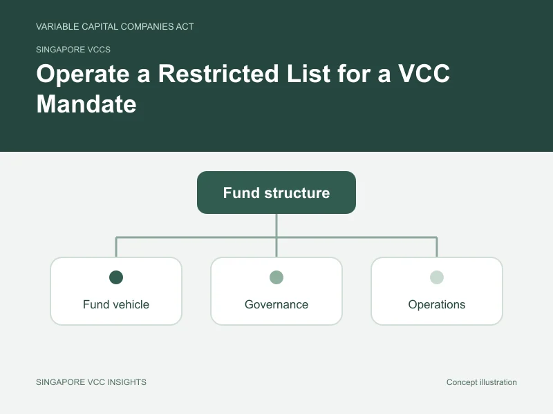 Singapore VCCs illustration for Operate a Restricted List for a VCC Mandate