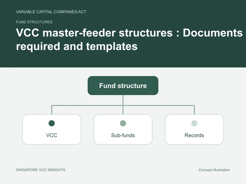 Fund structures illustration for VCC master-feeder structures