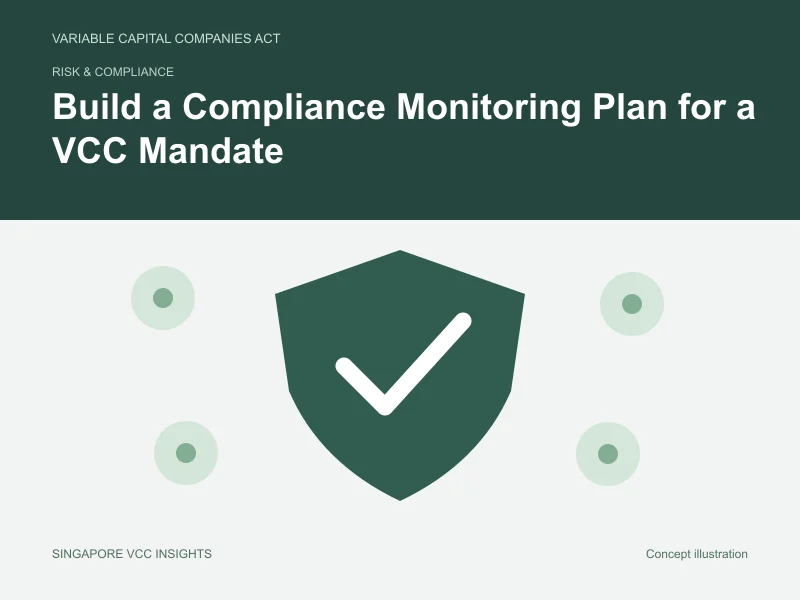 Risk & compliance illustration for Build a Compliance Monitoring Plan for a VCC Mandate