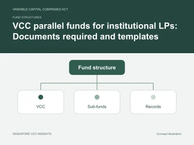 Fund structures illustration for VCC parallel funds for institutional LPs